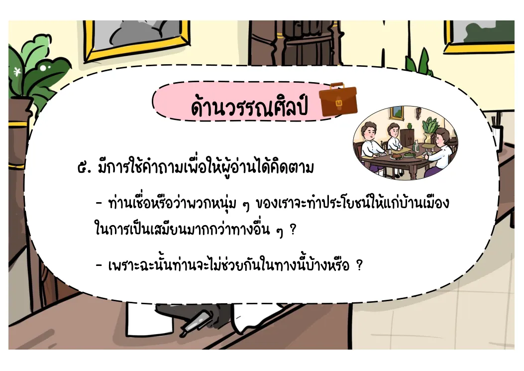 การใช้คำถามในบทความ